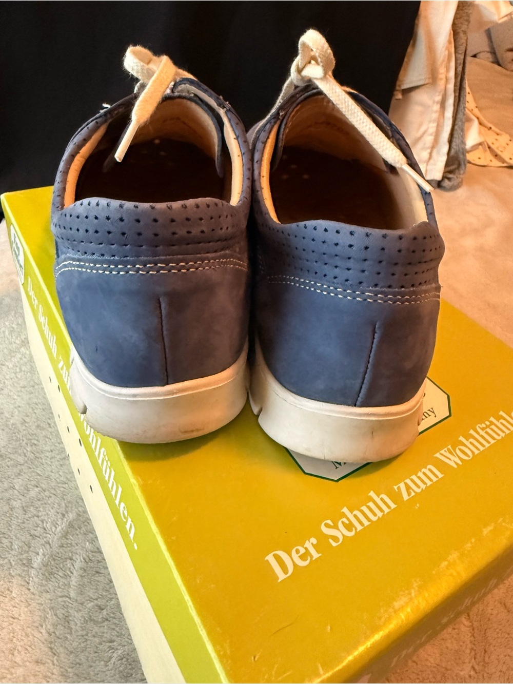 Finn Comfort blue Suede Lace-Up Sneakers - Picture 5 of 7